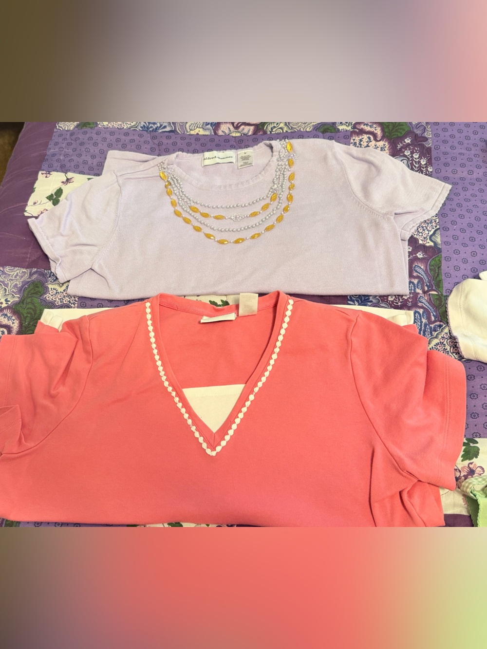 Women’s Alfred Dunner tops (2) Medium